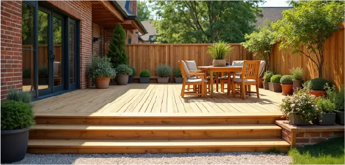 picture of deck and seating