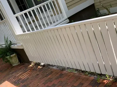 small white fence